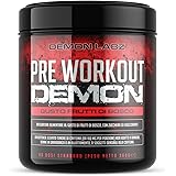 Pre Workout Demon (gusto frutti di bosco) - Integratore pre workout potente con Creatina, Caffeina, Beta-Alanina e Glutammina