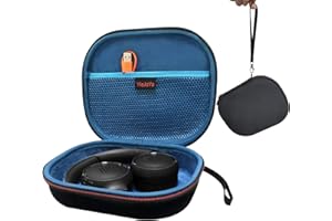 YIEJOYA Custodia rigida per JBL Tune 510BT/JBL Tune 520BT/500, Eva per JBL Tune 760 NC/JBL Tune500BT/JBL Tune500/JBL Tune600BTNC On-Ear Wireless Cuffie Bluetooth pieghevoli (nero) Blu interno