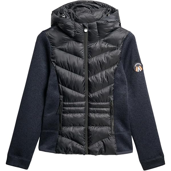 Superdry Women's Storm Fleece Jacket, Dark Navy, 36 : SuperDry