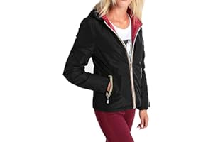 Evoga Giubbotto Piumino Donna Casual Giacca Imbottita con Cappuccio