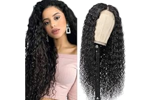 AiPliantfis Pelucas Mujer Human Hair Wig 4x4 Lace Front Wig Negro Pelucas Mujer Pelo Natural Humano Lace Closure Wig Long Hair Wig Water Wave Brazilian Remy Hair for Woman 32 Inch