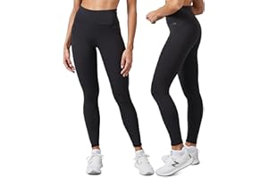 Snocks High Waist Leggings Lang Damen - Sport mit Bauchkontrolle und Anti-Squat - Blickdichte Sporthose - Super Dehnbar - Push Up Sportswear ideal für Yoga, Laufen, Gym - Gr. XS - 3XL