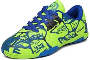 Sainilei Chaussures de Football Enfant FG/AG Professionnel Plein Air pour Garçon Football Boots TF Chaussures d'Entraînement de Football Adolescents Basses Antidérapant