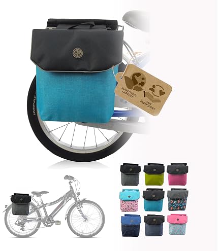 Puky 9788 DT Sacoche Double De Selle Pour Vélo – Compatible Porte-bagages, Poignée De Transport Incluse