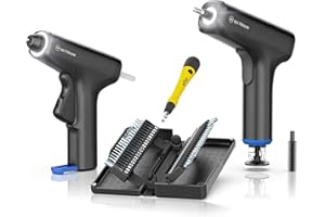 ‎WIHA WIHA zai Hause Heimwerker Werkzeug Set 3-teilig, bestehend aus Micro Bit Set, 4V Akku Schrauber, Akku Heißklebepistole I Werkzeug Set ideal für jeden Haushalt I Multifunktionswerkzeug