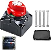 275A Battery Separation Switch for Vehicles - Main Switch 12V, 24V, 48V DC for Car, Boat, Truck and Caravan - Insulation and