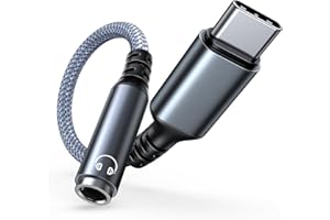 Highwings Adapter USB C auf Klinke, USB C auf 3.5mm Kopfhörer Adapter, Aux Adapter Klinke AudioKabel für iPhone 17/16/15 Pro Max, Galaxy S22/S21/S20/S20 FE/Note20/Note10, Hua-wei P40/P30 Pro/P20 Pro