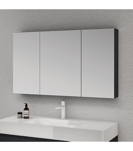 Mai & Mai Armoire Suspendue de Salle de Bain avec Miroir Armoire de