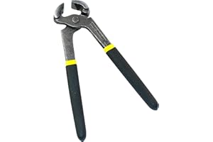 AERZETIX - Alicates de Carpintero/Carpintería de Corte 200mm para arrancar de clavos/tacos - para cortar alambre - DIN 5743 - Bi-funcional - Mango antideslizante - Acero - C45822