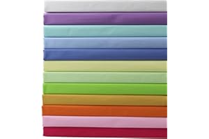 aufodara 12 Piezas Telas Patchwork Monocroma Tela Algodon 50 x 45 cm DIY Telas Decorativas Costura Retales Tela Coser Hecho a mano Costura Quilting Scrapbooking (monocromo 12-A)