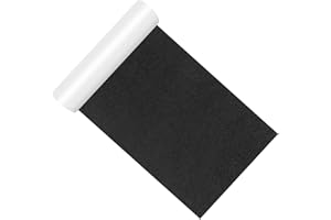 CAHOMO Large Self-Adhesive Felt Glides, 20x150 cm Furniture Pads, Black Multi-Purpose Gliding Mat Tape, Strong Felt Strips for Sofa, Couch, Table Legs, Chair Feet