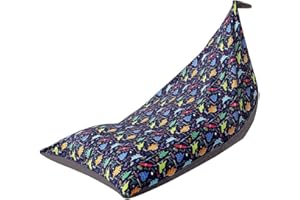 SEHFUPOYE Stuffed Animal Storage Bean Bag Chair, Toy Storage Bag, Organizer Stuffie Seat Soft Velvet Chair Sofa Seat with Zipper, Bean Bag Chair for Kids Extra Large 200L, Cover Only (A)