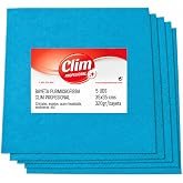 Clim Profesional 5 PurMicro PU Steel Crystals Cloths 35 x 35 cm 320 g | Lint-free, rinsed only with water, washable 60C, suit