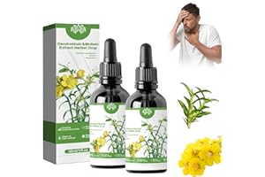 Leogony 2PCS Mullein Drops for Lungs, Dendrobium & Mullein Extract (30ml) (2)