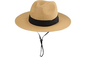 UTOWO Boys Floppy Straw-Sun-Hat Wide Brim Beach Sun Protection Cap for Girls(5-17T)