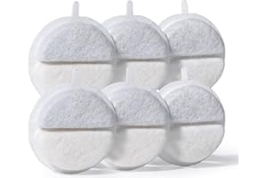 6 Sztuk Filtry do Fontanny do Wody dla Kota, Zespoły Filtrujące dla FEELNEEDY F-016B Poidła fontanny dla kotów 2,5 Litry, Filtry Zamienne