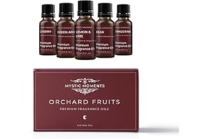Mystic Moments Aceite Perfumado Pack Básico - Frutas De Huerto - 5 x 10ml - 100% Puro