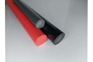 ALT-INTECH PVC RUNDSTAB Rundstab PVC, Ø 20 mm schwarz Lang 1 Meter PVC Rund Kunststoffrundstab