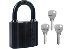 YANKUIRUI Heavy Duty Padlock with 3 Keys, Pad Lock for Sheds Container, Warehouse, Garage, Shutter, Storage Units, Sheds, Garages, Fences (40mm)