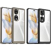 Microcase Honor 90 Shield Serisi Darbeye Dayanıklı Yarı Esnek Plastik TPU Kılıf- AL8100 (Siyah)