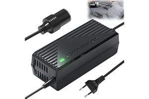 VAILEAL Spannungswandler 220v auf 12v,Adapter Zigarettenanzünder Steckdose, Konverter Netzadapter, Adapter Kühlbox Strom, Netzgleichrichter für Kompressor Kühlbox, LED Lampen und Lüfter