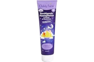 ‎CHILDS FARM Childs Farm SlumberTime Beruhigende Massagelotion Lavendel und Mondmilch 150ml | Pflegende Lotion für die Gute-Nacht-Massage auf empfindliche oder zu Ekzemen neigende Neugeborene, Baby- und Kinderhaut
