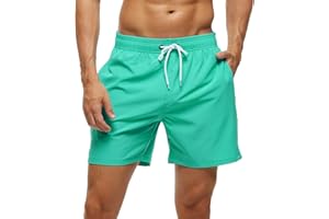 Arcweg Męskie kąpielówki męskie szorty na deskę z kieszeniami na zamek błyskawiczny surfingowe rozciągliwe szorty plażowe oddychająca podszewka z siatki szybkoschnące