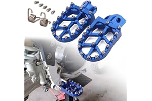 JFG RACING Motorrad Fußrasten,CNC Aluminium Fußrasten für TC65 17-23 TC85 14-24 TC125/FC250-450 14-15 TC250 TE150/250/300 FE250/350/350S/501/501S 14-16 TE125 15-16 FE450 16 FS450 15 Blau