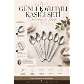 Transformacion 6'lı G&uuml;nl&uuml;k Tatlı Kaşığı Seti Ekonomik Kaşık Takımı &Ccedil;elik 723570