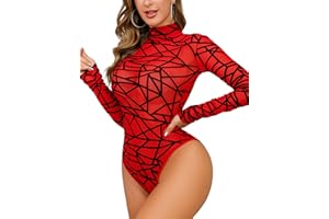 Aranmei Body Elástico Para Mujer Body De Manga Larga Para Mujer Mono Leotardo Bodycon Jumpsuit Bodysuit Lencería