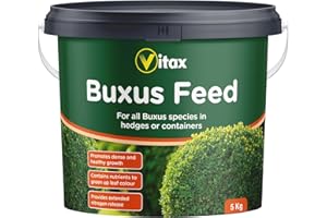CAPRICAN Vitax Buxus Feed 5kg | Specialist Fertilizer for Box Hedges & Containers | Extended Nitrogen Release for Vibrant Green Growth | Prevents Leaf Yellowing & Box Blight | Professional Topiary & Hedge Food