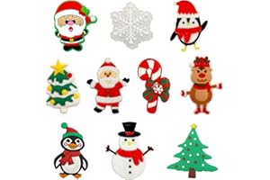 NTCL 20 sztuk Charms Buty Dzieci Dekoracja Buty Kreskówka Uroki Buty PVC Dekoracja Drewniaki Uroki Kreskówka Buty Przyciski Ozdoba Buty Odznaka Buty (Boże Narodzenie)