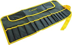 Am-Tech 15 Pocket H/D Strong Canvas Tool Roll/Pouch