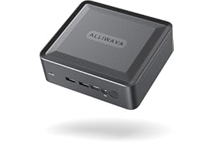 ALLIWAVA Mini PC AMD Ryzen 5 5600H(6C/12T, fino a 4,2 GHz),H56 Mini Computer 16 GB DDR4-3200M RAM 512 GB PCIe SSD, Ufficio Micro Desktop PC Supporto 4K Triplo Display, Casuali Giochi