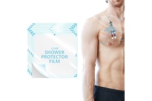 JJ CARE Shower Protector [Pack of 7], 9x9 Dialysis Catheter Shower Cover, PICC Line Water Barrier, Colostomy Shower Patch, Waterproof Bandage Protector, 1 Week Supply