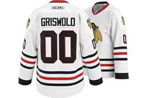 UNLC Griswold Youth #00 Movie Hockey Jersey - Genähte Buchstaben & Zahlen Authentische Fanbekleidung Atmungsaktives Polyester S-XL Kinder