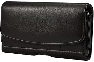 Aopan Gürteltasche Hülle mit Gürtelclip Halfter Echt Ledertasche für iPhone 12/13 Pro Max, Samsung Galaxy A22 A52s, Realme 8 GT…