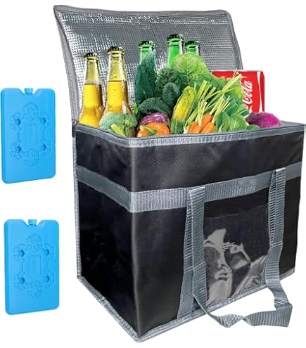 Sac Isotherme 30L Pliable - Garde Aliments Chauds/froids, Idéal Camping, Pique-nique, Livraison