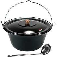 Grillplanet Gulaschkessel 10 Liter emailliert Deckel