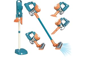 VARANO Spielzeug-Staubsauger für Kinder, Kinderstaubsauger mit echter Funktion, Staubsauger-Spielzeug ab 3 Jahren, Realistischer Staubsauger für Kinder, Haushaltsspielzeug für Jungen und Mädchen