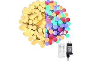 YINUO LIGHT Catena luminosa 20m 150 LED Bulbo Luci di Natale con 8 Modelli Feste Lampade Ghirlanda Decorazioni Lucine Impostazione dell'ora Impermeabile Esterno per Giardino, Interno per Camera, gazebo, festa