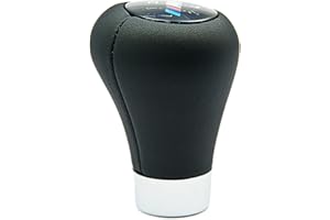 BMW Genuine Gearshift Knob Leather M Plaque 5 Speed Black Fits E46 25117896031