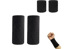 Neoreser Lot de 4 bracelets élastiques pour gym, tennis, course (15 x 8 cm, 8 x 8 cm)