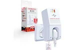 Protector SAM 1000 Stromausfall-Melder | 3500 Watt | Notstrom-gepuffert | 12 Stunden | Stromausfall-Alarm | Kühlschrankalarm