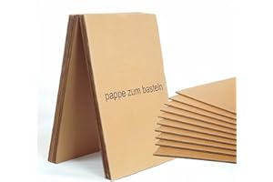 LEIMONRI 9 Pack A3 Corrugated Cardboard Sheets - Thick Kraft Card for DIY, Craft Projects & Protective Packaging | Sturdy Brown Craft Board for Postal Parcels, Art Creations, Home Storage