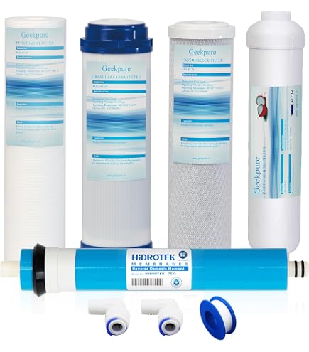 Filtres 5 Niveaux 3 Ans Osmose Inverse Filtre à Eau + 75 Gpd