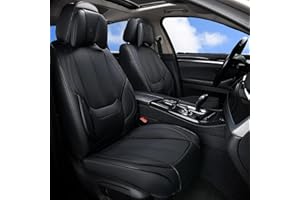 Coverado Coprisedili Anteriori e Posteriori 5 Posti, Coprisedile auto con testa cuscino, Set Completo Auto Impermeabili Pelle Nappa, Accessori Universali Adatti a Berline SUV Pick-up