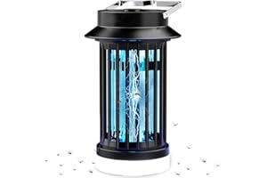 PALONE Bug Zapper Rechargeable Fly Killer, Electric USB Insect Traps Mosquito Catcher, Fly Zapper Hangable Pest Control with UV LED Lights for Indoor Outdoor Home,Camping, Fishing