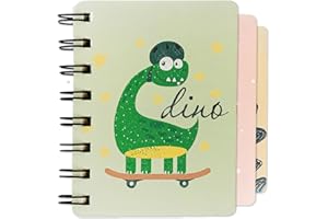 Toyseum 12 x Mini Dinosaur Notebooks, Dino Party Bag Fillers for Kids, A7 Pocket Size, 160 Pages,Themed Small Gift Stationery Favours, Notepads for Childrens School Prizes, Pack of 12