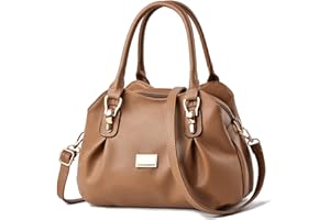 NICOLE & DORIS Sac a Main Femmes Cabas Souple Sac à Bandoulière en PU Cuir Sacs à Main Portés Epaule Grande Capacité Sac D'épaule Sac Epaule Multipoches Kaki